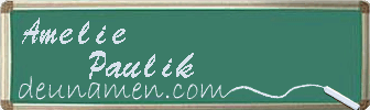 Amelie Paulik Visitenkarte